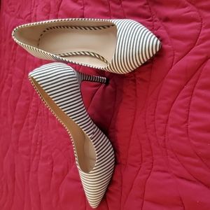 Kelly & Katie Stiped Heels